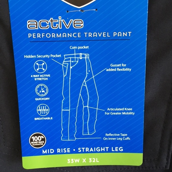 BERKLEY Jensen Active Travel Pant: Size 33W x 32L - Picture 6 of 10